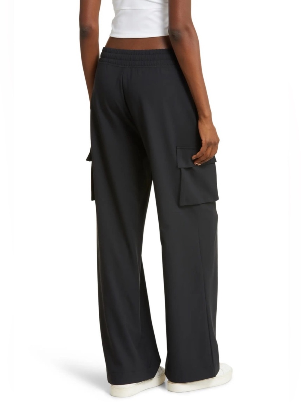 Beyond Yoga City Chic Black Wide Leg Cargo Pants Small